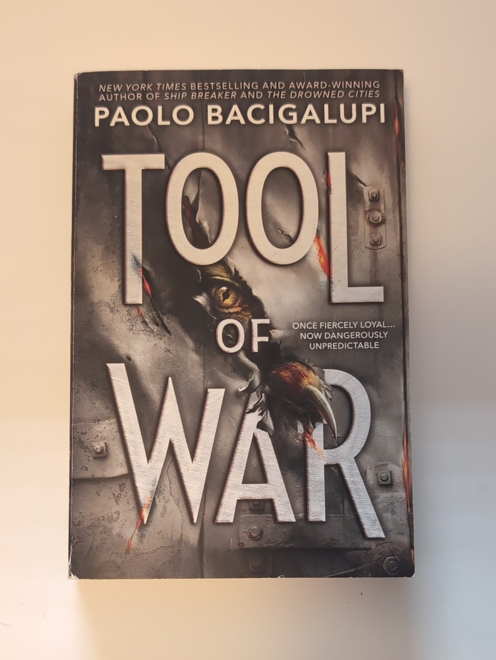 Tool of War by Paolo Bacigalupi - Dark Gray Cover